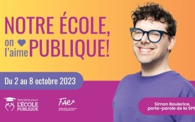Semaine pour l&rsquo;école publique